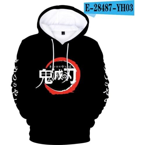 Anime Demon Slayer Hoodie Sweatshirt Men Tanjiro Kamado Costume Hoodies Harajuku Demon Slayer Kimetsu No Yaiba Sudadera kids