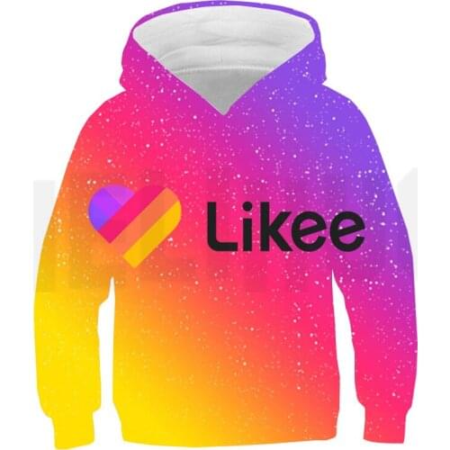 Russia Type Likee Video App Hoodies 3D Print Likee Women Sweatshirt Kids Adults Pullover Men Teenager Streetwear Harajuku Clothe