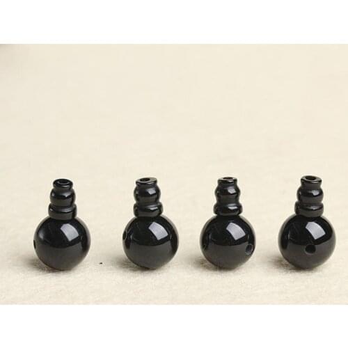 TSB0337 Natural Black Agates Guru Beads Three-ways Connection Beads for Prayer Rosary 10 sets lot