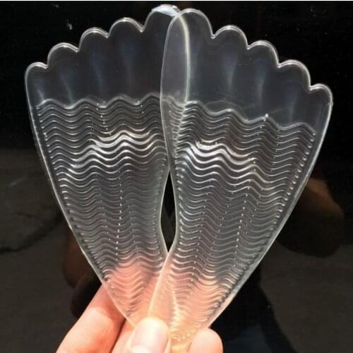 Massage five toe arch pad adhesive silicone high heel shoes anti slip Falt foot Gel insoles Insert Cushion 1pair=2pcs BJ52