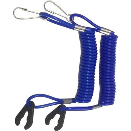 2Pcs Safety Tether Jet Ski Safety Lanyard Tether Cord Boat Outboard Engine Safety Tether Kill Switch