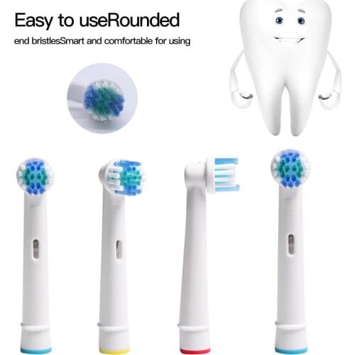 4x Replacement Brush Heads For Oral-B Electric Toothbrush Fit Advance Power/Pro Health/Triumph/3D Excel/Vitality Precision Clean