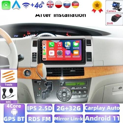 9 Inch IPS RDS Android Car Radio For Toyota Previa/ Estima / Tarago 2006-2013 Car DVD Player Multimedia Autoradio GPS Navigation