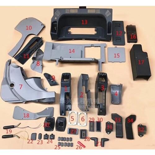 Excavator accessories Kobelco SK200 210 250 260 350-8 Super 8 cab decorative board tool box operating shell interior