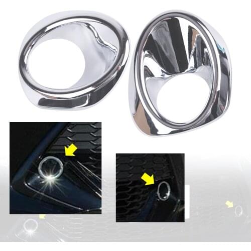 Car Accessories Front Fog Lamp Lights Chrome Frame Decorations Cover Foglamp Trim Guards For Toyota Corolla Hatchback 2019-2020