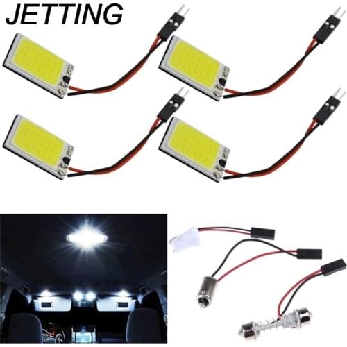 White Bulb BA9S Festoon Light 12V 18-LED COB Car Interior Dome Plate Lights High Quality New Arrival