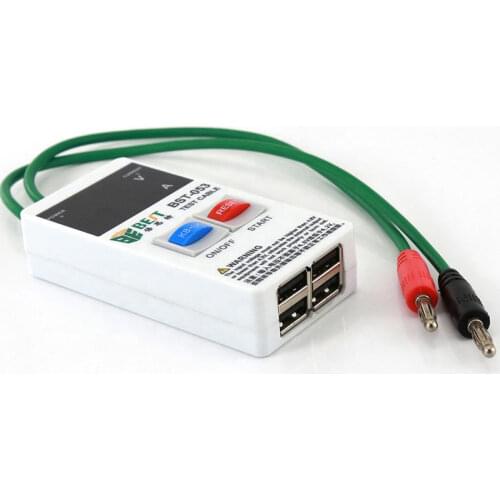 BEST-053 Mobile Phone DC Power Supply Phone Current Test Cable with 4USB Output Repair Tools Power Data Cable for iPhone Samsun
