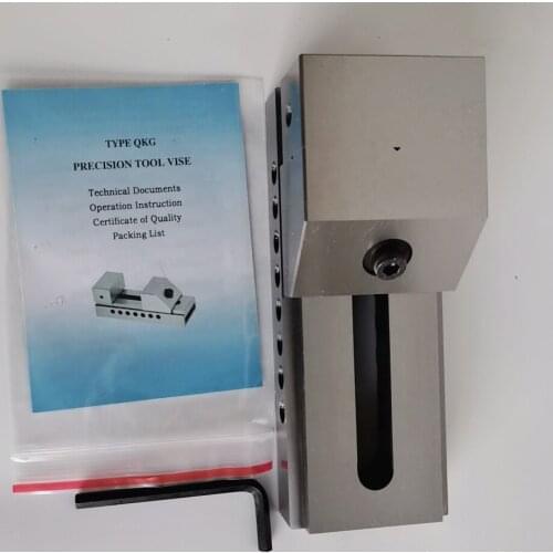 Fast QKG125 sliding clamp precision flat grinder milling machine with rectangular vise 5'' for sales