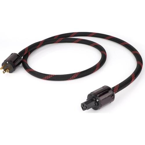 FP-314Ag OFC silver plated Hi-End Gold Plated Power Line Copper Audio HIFI Audio Power Extension Cable USA AC Mains Power Cable