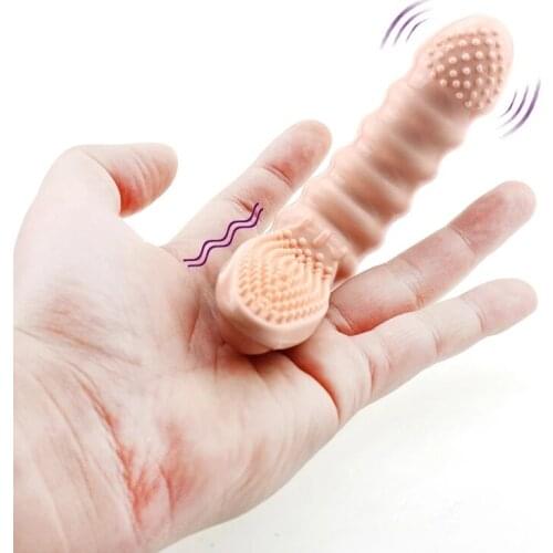 Flexible Dildo Finger Vibrator Vaginal Erotic sex toys for Women Clitoral finger Massager G spot Vibrator Adult sex products