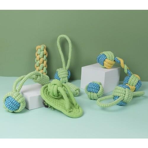 Pet Fidget Toys Clean Tooth Rope Knot Toy Cat Accessories Combo Set Cotton Rope Toy Dog Toy Molar Bite Re Dog Backpack Cat Pet P