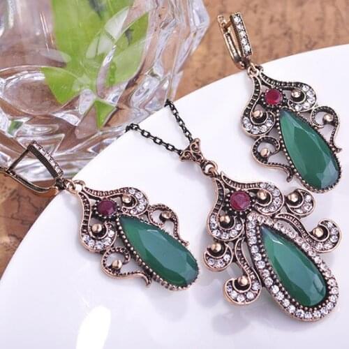 Luxurious Trendy Jewelry sets Womens Best Wedding Necklace And Earring Jewellery Set Colar Feminino African Brand Neclace Sets