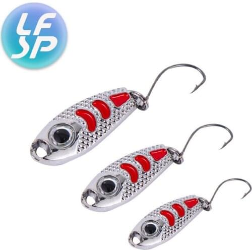 Metal Spinner Spoon Lures Trout Fishing Lure Hard Bait Sequins Paillette Artificial Baits Spinnerbait Fish Tools1.5/2.5g/3.5g/5g