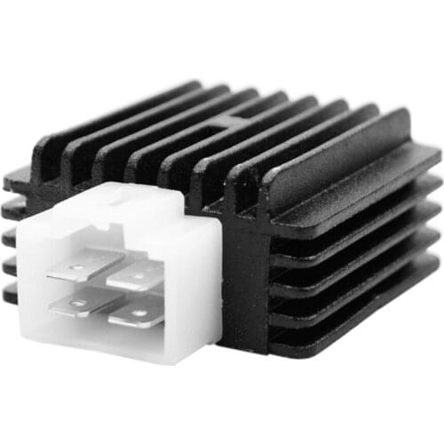 MOJOYCE 4Pin Motorcycle Voltage Regulator Rectifier for 70cc/90cc/100cc/110cc Moped Scooter ATV Quad Universal