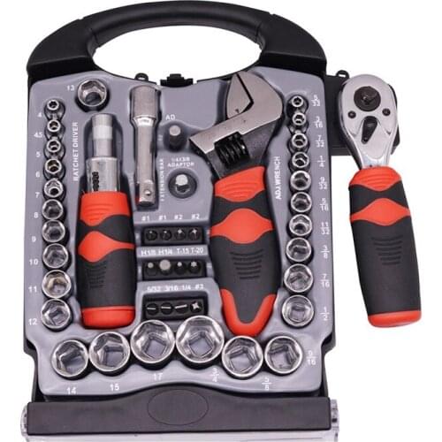 Car Repair Hand tools Set Ratchet Wrench Fast Ratchet Repair Wrench Multifunction Set Auto Maintenance Tire Removal Sleeve Tool