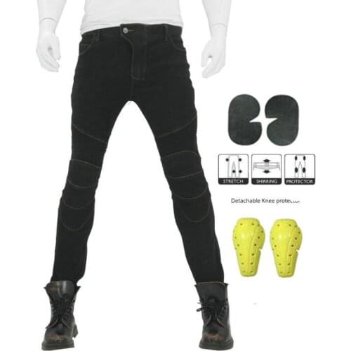 2021 New high quality pants blue/black old denim motorcycle jeans protective clothing riding motorcycle trousers 4 PADS