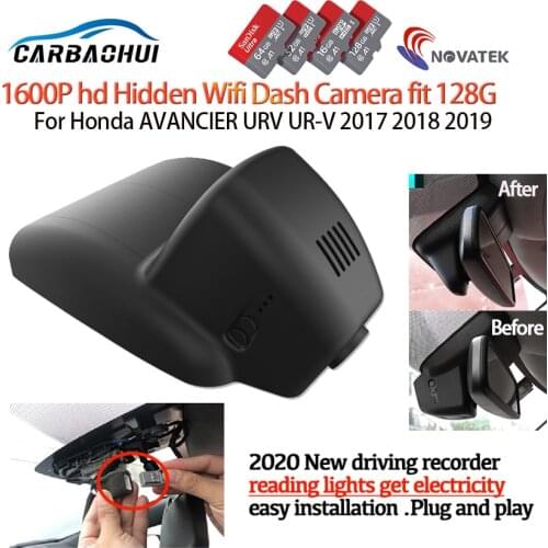 New Plug and play Car DVR Video Recorder Dash Cam Camera For Honda AVANCIER URV UR-V 2017 2018 2019 high quality full hd 1600P
