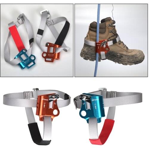 Climbing Foot Ascender Foot Riser Rock Climbing Outdoor Safety Climb Ascender Foot Buckle Strap for 8-13mm Vertical Rope