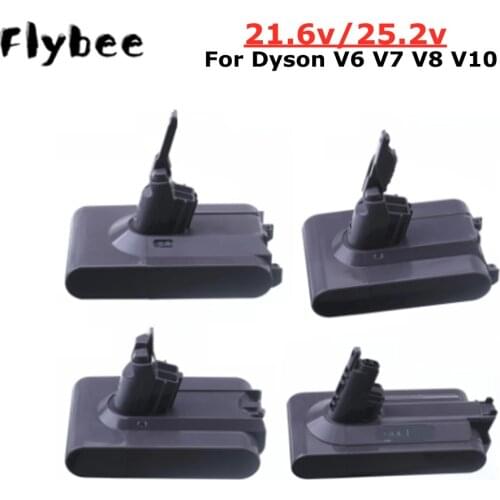 21.6V 4000mAh Rechargeable Battery for Dyson V6 V7 V8 V10 Battery DC58 DC59 DC61 DC62 DC74 SV09 SV07 SV04 Vacuum Cleaner Battery