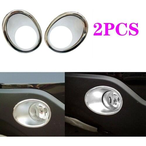 Fit For 2007-2009 HONDA CR-V CRV 2pcs ABS chrome Front Fog Light Lamp Cover trim