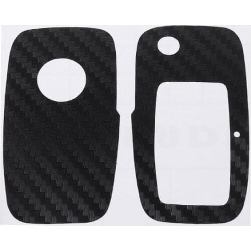 QILEJVS Carbon Fiber Car Key Sticker For VW Polo Passat B5 B6 Golf 4 5 6 Jetta MK6 Tiguan Eos
