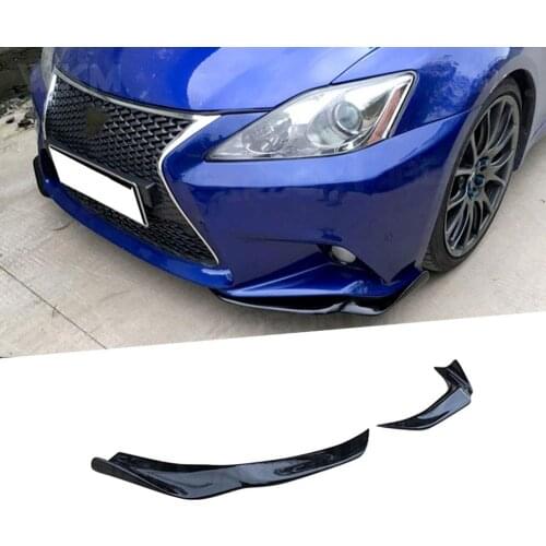 Front Bumper Lip Splitters for Lexus IS250 300 350 IS F Sport Sedan 4 Door 06-2012 Apron Winglets Flaps Spoiler Carbon Fiber/FRP