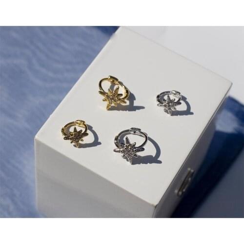 NEW 925 sterling silver earring simple rice zircon screw stud earring cute sweet Irregular ear bone nail girl woman ear jewelry