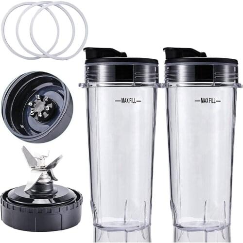 Blender Replacement For Nutri Ninja,Blender Blade Assembly And 16OZ Cup Set For BL770 BL780 BL660 Professional Blender