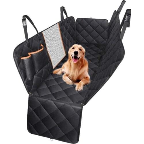 Dog Car Seat Cover Waterproof Pet Transport Mesh Dog Carrier Car Backseat Protector Mat Car Hammock For Small Large Dogs