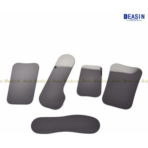 High quality Double sided glass reflector Oral anti-light plate Reflector Oral photography orthodontic repair 5*1 suit