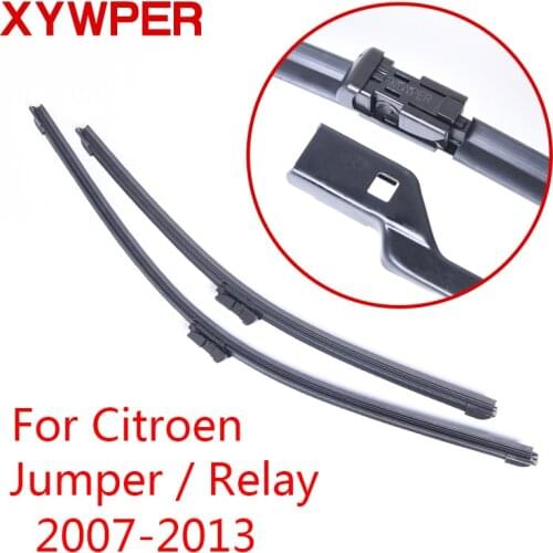 XYWPER Windshield Wiper Blades for Citroen Jumper/Relay 2007 2008 2009 2010 2011-2013 Car Accessories Soft Rubber Wiper Blades