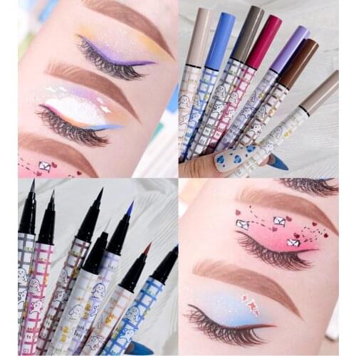 1PC Black Liquid Eyeliner Eye Make Up Super Waterproof Long Lasting Eye Liner Easy to Wear Eyes Makeup Cosmetics Tools TSLM1