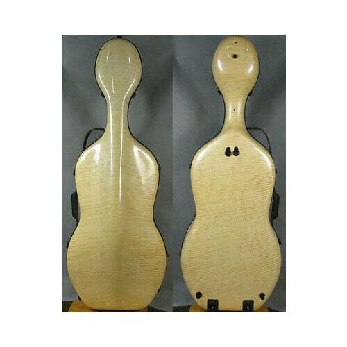 1pcs flames composite carbon fiber cello case 4/4