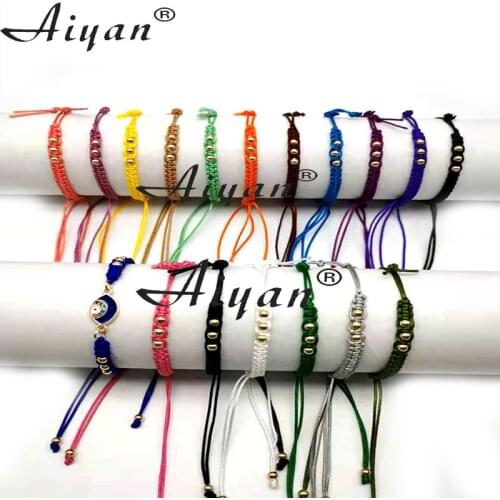 12 Pieces Semi-Finished Nylon Thread Braided Bracelets Can DIY Hang Any Accessory You Like Available In Variety Of Colors