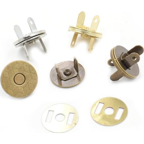 20 sets of a package.Magnetic clasp. Wallet magnetic clasp. Ultrathin . Large . Golden magnetic buckle.Metal snap