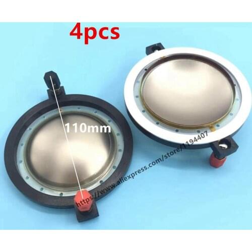 4pcs PURE Aluminum Flat wire Diaphragm For B&C DE900 8Ohm BC-MMD900-8 EAW CD-3514, KF650 Driver Titanium