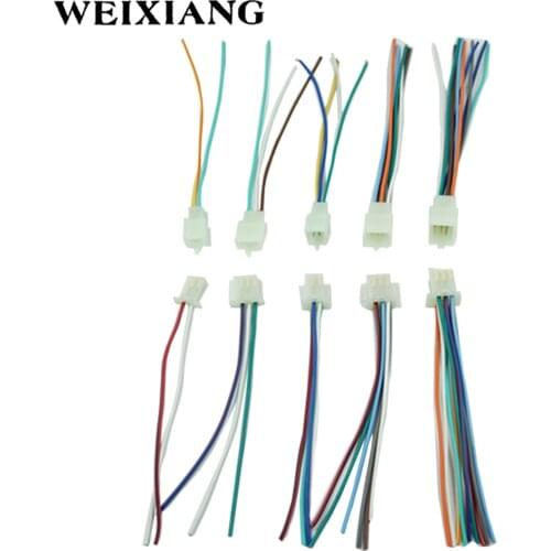 5 x Motorcycle Connector Male And Female Pair Wiring Harness Plastic Plug CDI Lgniter Plug