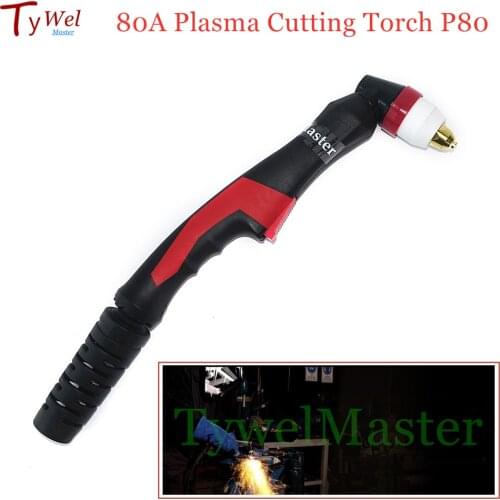 Plasma Cutting Torch P80 Torch Plasma Gun Pilot Arc HF Plasma Cutter for Air Cooled Plasma Cutting Machine