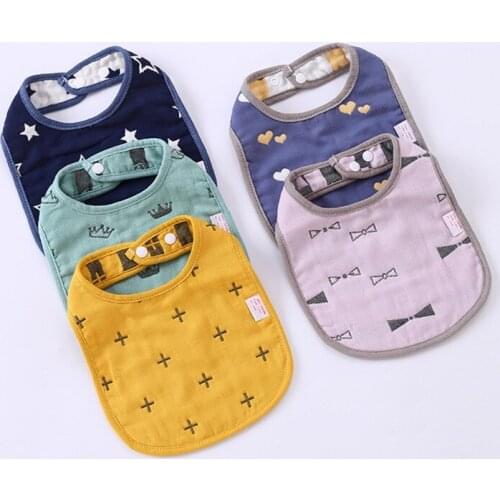 Newborn Accessories Boy Girl Bandana Bibs Cute Cartoon Animal Print Saliva Towel Lunch Feeding Infant Burp Cloths