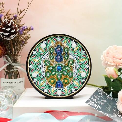 DIY Full Drill Diamond Painting Lamp Hand LED Light Home Decor Embroidery Carton Crystal With Frame On The Table For Kids Gifts