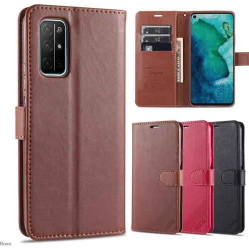 AZNS Honor 30 Case High Quality Flip Cover Leather Case For Huawei Honor 30 Pro 30s Pu Leather Phone Bags protective Holster