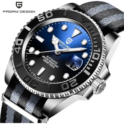 PAGANI DESIGN Mechanical Watch Men Luxury Brand Stainless Steel Business Sport Men Automatic Watch Male Clock Relogio Masculino