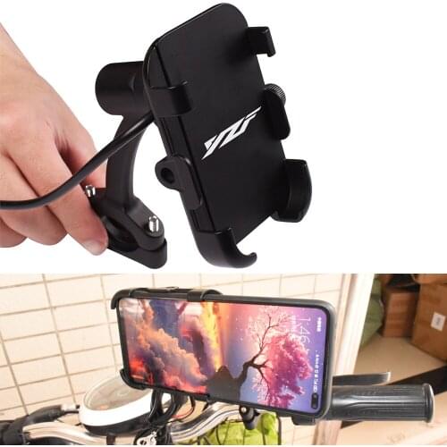 YZF Motorcycle Phone Holder Mount Bracket With USB Charger For Yamaha YZF R1 YZF R6 YZFR6 YZF R125 YZFR15 R25 YZF R3 YZF R25 R6S