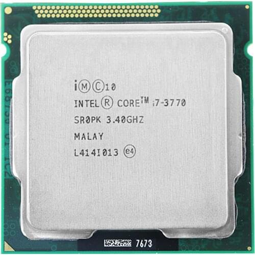 For Intel Core i7-3770 I7 3770 CPU 3.4GHz 8M 77W 22nm Quad-Core Socket 1155 Desktop CPU