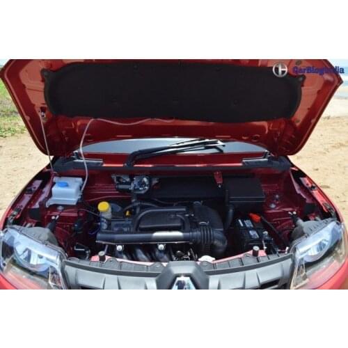 For Renault Kwid 2015-2021 Front Hood Bonnet Modify Gas Struts Carbon FIber Shock Damper Lift Supports