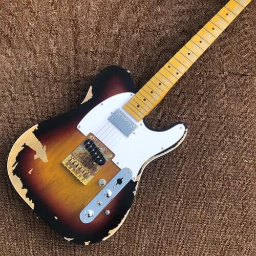 Custom Shop Handmade Telecast Electric Guitar,Limited Andy Tele Version,Master Build Relic TL Guitar,Boom Switch,H-S Control