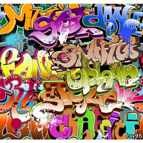 Photophone Backdrop Funky Hip Hop Pattern Grafitti Wall Background Photography Photozone Photo Studio Shoot Props Fabric