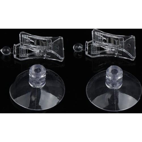 Hot Sale 2 PCS 47mm Clear Plastic Wall Suction Cup Clip Clamp
