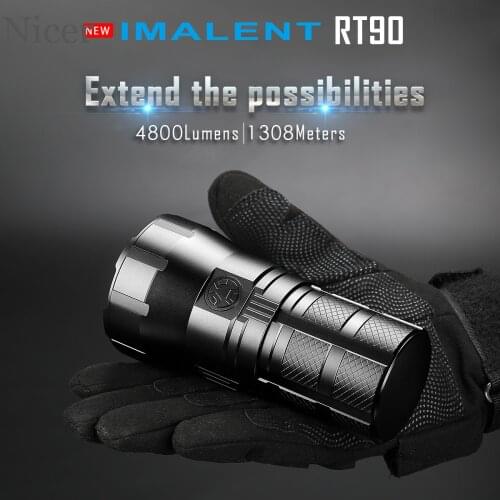 IMALENT RT90 Rechargeable LED Flashlight LUMINUS SBT-90.2nd 4800LM High Powerful Torch for Searching Caving Patrolling Fishing