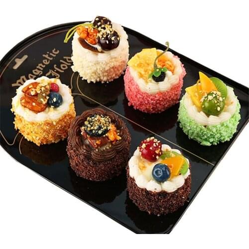 Simulation Cake Artificial Bread Cake Home Decoration Display Wedding Sweet Decortion 6pcs